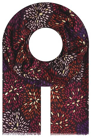 Majea Halstücher Damen Tuch Kopftuch Halstuch Schal Damen-Schal Tücher Damen Stola (880033) (rot 5)