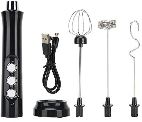 Montalatte elettrico Frullino per uova automatico portatile Frullino per il latte Frullino per bevande per caffè Ricarica USB