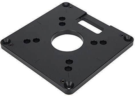 Nunafey Router Tisch Einsatzplatte, Arbeitsgenauigkeit sicherstellen Aluminiumlegierung Router Tischplatte für Dongcheng für Makita