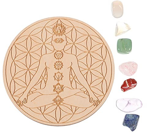HEALLILY Piedras de Chakra Cristales Curativos Cristales Curativos Cuarzo para La Curación La Meditación El Equilibrio Del Chakra