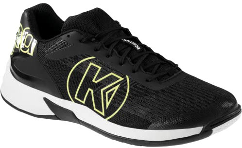 Kempa Unisex Attack Three 2.0 Sneaker Freizeitschuh Halbschuh Lauf-und Sportschuh Turnschuhe Handball Jogging Outdoor Freizeit Shoes-leicht und atmungsaktiv, Schwarz, 41 EU