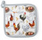 Ambiente Topflappen Potholder rot 20x20 cm Baumwolle silicone, cotton