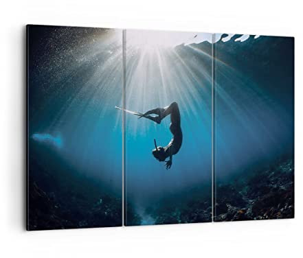 ARTTOR Bilder auf Leinwand 105x70cm Wandbild Menschen Natur - 5097