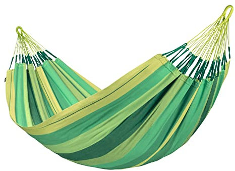 LA SIESTA® Modesta Jungle - Klassische Doppel-Hängematte aus Bio-Baumwolle