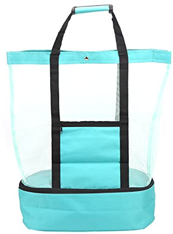 FECAMOS Bolsas de piscina y asas mejoradas, bolsas de playa y para playa, piscina al aire libre, gimnasio (verde)