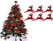 UKDeals Direct® Rote Kollektion Weihnachtskugeln, Tropfenform, Baumschmuck, matt, Eiszapfen, 6 Stück