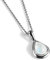 925 Sterling Silver and Moonstone Necklace, Birthstone Pendant, Bridesmaid Jewellery, Classic Teardrop Minimal Necklace