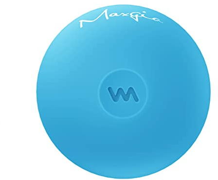 Maxgia 5 cm Mini-Massageball, 5 Geschwindigkeiten, elektrischer Massageball für Hand, Fuß, Muskeln, Therapieball zur myofaszialen Entspannung, Linderung von Plantarfasziitis (Blau)