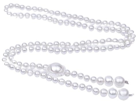 Damen Kettengürtel Perlen,Bling Bling Kristall Elastisch Brautgürtel Taillengürtel Hüftgurt Metallgürtel für Party Brautjungfernkleider Ballkleid Abendkleider Taillengürtel Zubehör für Hochzeit Kleid