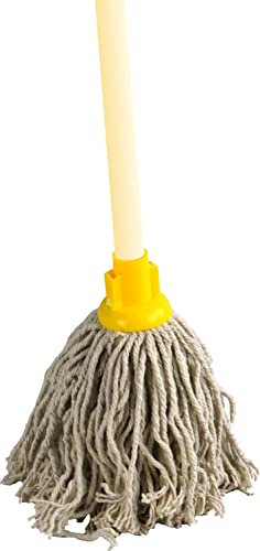 Kitchen Floor Mop with Wooden Stick 120cm 100% Cotton (PY14 Plastic Socket)