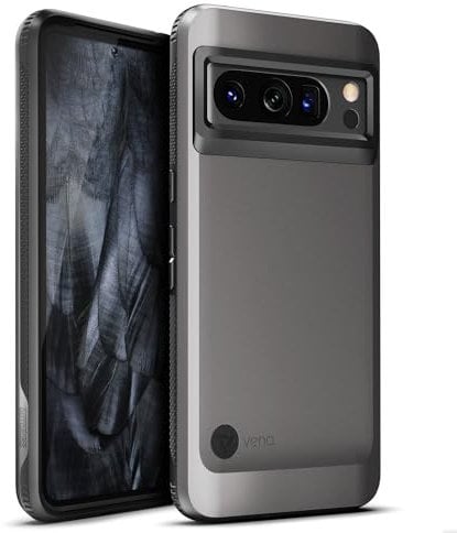 VENA Outcross for Google Pixel 8 Pro (2023) Case, Military Grade Drop Protection, Dual Layer Shockproof Protective Phone Case - Graphite Gray/Black