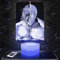 Nachttischlampe - Touch-Nachtlicht Manga - Assaillant vs Cuirassé 3D-LED-Lampe Illusion, Geschenkidee Weihnachten Geburtstag Junge und Mädchen Nachttischlampe Kinder- oder Erwachsenenzimmer