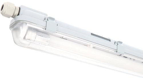 Proventa Feuchtraumleuchte mit LED-Röhre 60 cm 7,5W neutralweiß IP65 G13