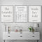 AWKFHF The Laundry Room Symbols Wash Dry Fold Guide Leinwand Bilder Kein Rahmen Leinwand Malerei Poster Kunstdruck Wohnzimmer Schlafzimmer Wand Deko (3X50X70CM,ohne Rahmen)