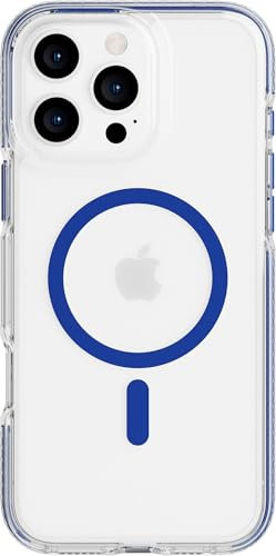 Tech21 EvoCrystal for iPhone 16 Pro Max Compatible with MagSafe - Impact Protection Case 15x Military Standard Tested - in Blue