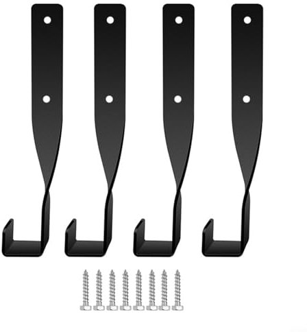 Support mural pour tronçonneuse - Accessoires et outils - Support de rangement pour garages et abris de jardin - 24 x 7 x 4 cm (4 pièces)