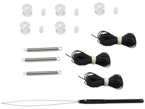 Kit de réparation pour store plissé pour camping-car - Kit de fixation pour et nuit - Store plissé - Ombre - Noir et blanc - 3 couleurs