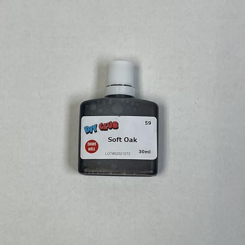 Water-Based Wood Dye, Wood Stain 500ml, 1000ml. Eco-Friendly, Non-Toxic, DIY Interior Projects, Quick Dry, Furniture.Black, Red, Green, Blue, Pine, Oak, Brown, Mahogan, (Soft Oak, 30ml Tester)