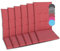 GO-DE Textil Bequeme und attraktive Polsterauflagen für Hochlehner-Gartenstühle (6er-Set, Uni Rot, Hochlehner)