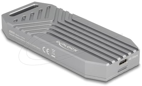 DeLOCK 42033 Speicherlaufwerk Enclosure SSD Enclosure Grey M.2