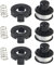 Daaxing Filo e copertura, bobina + tappo con molla per tagliabordi Black & Decker A6226 GL250 GL310 GL360 accessori di ricambio (3 set)