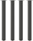 Eleganz Lot de 4 pieds de table basse - Anthracite - 110-112 cm - Acier revêtu par pulvérisation - Durable et élégant - Parfait pour le salon et la salle à manger