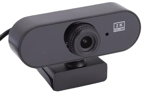 MENDUNER 2K HD Webcam 170° Ultraweitwinkelobjektiv, Loop- USB-Computerkamera für PC-Desktop-Laptop, Plug-and-Play-Fahrkamera mit 120° Kabinenansicht