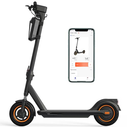 RCB E-Scooter mit Straßenzulassung (ABE), Elektroroller, 8,5-10 Zoll, 7,8Ah-11.4Ah Akku, 400W Motor, 23-40 km Reichweite, Faltbarer e Roller, APP-Steuerung, Doppelbremse, Doppelstoßdämpfer