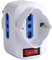 Techly 300293 Adattatore con Spina 16A Rotante Bianco