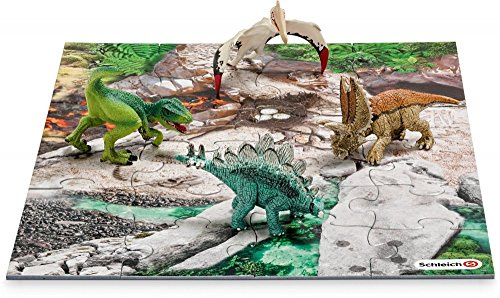 Schleich 42213 - Mini Dinos Mit Puzzle Entdeckerzone