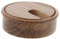 ToniTec Kabelabdeckung Kabeldurchführung Kabeldurchlass Kabeldose Holz Eiche lackiert Ø 80mm