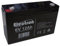 BATTERIA AL PIOMBO RICARICABILE 6 V 12 AH 151X51X93mm PER MOTO PEG PEREGO FASTON