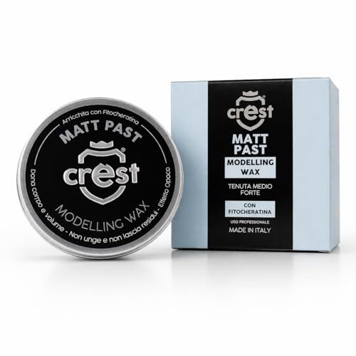Italian Crest Mat Pâte Avec Tenue – 100 ml – Dans Pots en verre avec couvercle en aluminium.