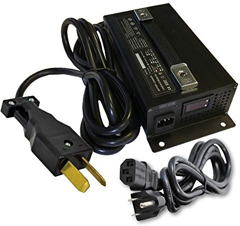 Smart Parts High Performance 36V 18 Amp Golf Cart Battery Charger Club Car Yamaha EZGO LED Display, 36 Volt Fast Charge