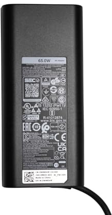Dell USB-C New Genuine venue 10 Pro 5056 Venue 8 Pro 5855 XPS 9350 Chromebook 5190 Compatible DP/N: CDH54, 0CDH54 LA65NM170 HA65NM170 DA65NM190 2YK0F 02YK0F 492-BBWZ Laptop AC Adapter 65W PSU