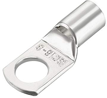 sourcing map 100Stk SC16-8 nicht isolierte U Type Kupfer Falzterminal 16mm2 Draht Silber DE de