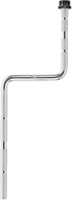 Meinl Percussion Rod With Microphone Connector, Verchromt (MC-MR3) | Z-Form Befestigungsstab für Mikrofon, mit 3/8 Zoll Gewinde, Stahl