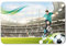 ROTH Schreibtischunterlage - Fußballstar, 59 x 39 cm mit Anti-Rutsch-Beschichtung - Fußball Tischmatte
