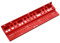 rhinocables Support à outils robuste de 61 cm pour rangement d'outils, support mural idéal pour atelier, garage ou abri de jardin (61 cm, rouge)
