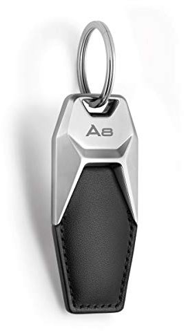 Audi collection 3181900608 Audi A8 Lederschlüsselanhänger Schwarz/Silber