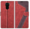 MOBESV Coque pour Xiaomi Redmi Note 9, Housse en Cuir Magnétique Fonction Stand Étui pour Xiaomi Redmi Note 9, Élégant Rouge