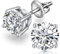Diamond Earrings Men Zirconia Stud Earrings Hypoallergenic Earring 925 Sterling Silver Studs For Men Women White Gold Nickle Free Cz Earring Studs 5mm