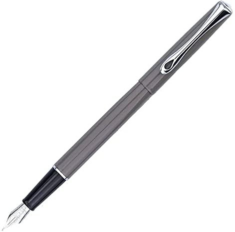 DIPLOMAT - D40704025 - Füller Traveller Grau Taupe - Mit Edelstahlfeder - Schick und elegant - 5-Jahre-Garantie - Langlebig - Grau Taupe