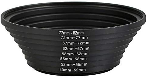 ayex Step Up Ring Set 8 Teilig Objektiv Adapter Filter Reduzierringe in 8 Größen Universal passend