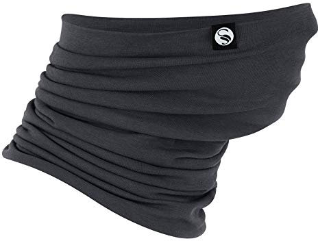 Multifunktionstuch – Neckwarmer „Solid Cotton“ Dunkelgrau