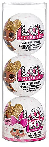 L.O.L. Surprise! Exclusive Glitzerpuppen 3er-Pack Sortiment Stil 4 - Mit 20+ Überraschungen inklusive Mode, Accessoires & mehr - Serie 1 Neuauflage - Sammelpuppen für Mädchen ab 4 Jahren