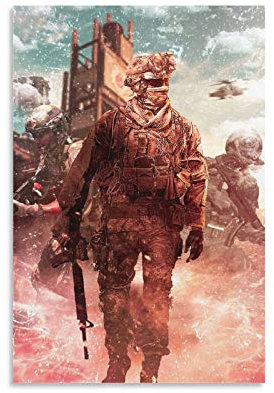 ASHDJ Call of Duty Modern Warfare Poster dekorative Malerei Leinwand Wandkunst Wohnzimmer Poster Schlafzimmer Malerei 12x18inch(30x45cm)