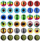 Julie Wang 6MM 100PCS Drachenaugen Glas Cabochonaugen für Tonpuppenherstellung Skulpturen Requisiten Basteln DIY Fundstücke Schmuckherstellung