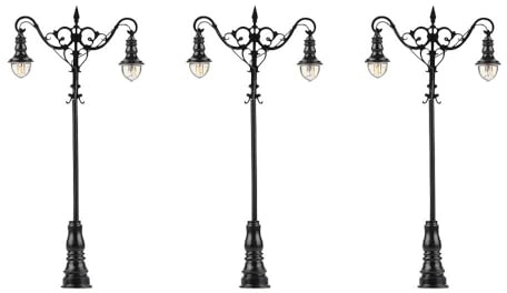 FALLER 180106 - LED-Laterne, Kugel-Hängeleuchten, kaltweiß, 3 Stück - Spurweite H0