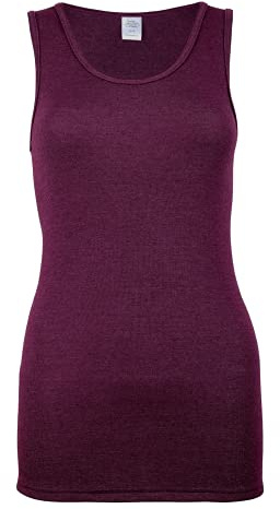 wobera Angora Damen Hemd ohne Arm aus 70% Schurwolle KbT und 30% Seide